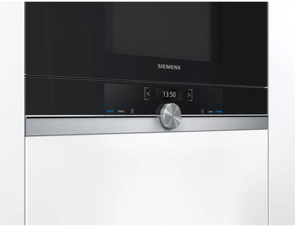 Siemens BF634LGS1 Mikrowelle, 900 W, 21 L Garraum, LED-Innenbeleuchtung, Edelstahl