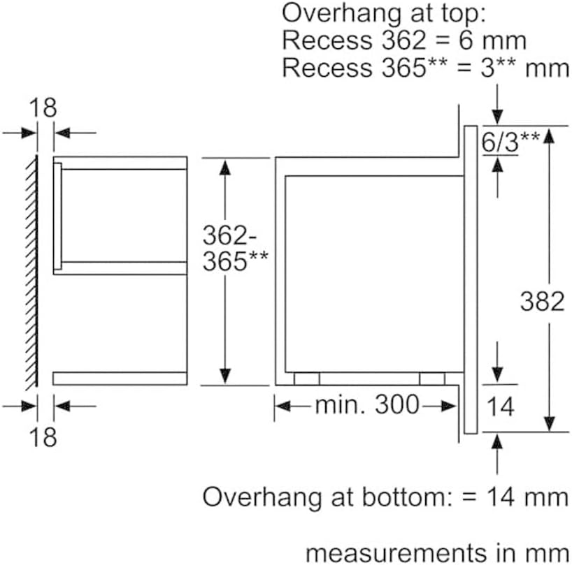 Bosch BFR634GS1 Serie 8 Einbau-Mikrowelle, Türanschlag Rechts, AutoPilot 7 Automatikprogramme, Reinigungsunterstützung, TFT-Touchdisplay, LED-Beleuchtung gleichmäßige Ausleuchtung, 38 x 60 cm, 900 W