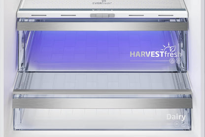 Beko RCNE366E70ZXBRN bPRO700 freistehende Kühl-/Gefrierkombination, großer Kühlschrank, 323 l Gesamtrauminhalt, HarvestFresh, NoFrost, leise, SmoothFit, 0°C-Zone, Dark Inox