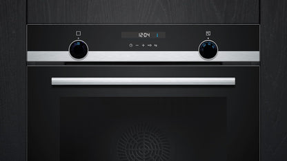 Siemens HB572ABS3, iQ300, Einbau-Backofen 60 x 60 cm, Air Fry, activeClean Pyrolyse Selbstreinung, LED-Touchbedienung, 3D Heißluft, Schnellaufheizung, cookControl10 Automatikprogramme, Edelstahl