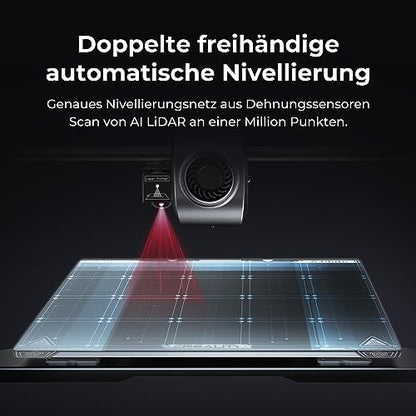 Creality K2 Plus Combo 3D-Drucker, 16-Farben Multimaterial-Druck, 350³mm XXL-Bauraum, Servo-Direktantrieb, Dual-KI-Kameras, Ultra-Leise