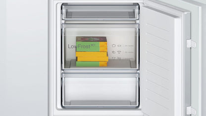 Bosch KGN36NWEA Serie 2 Kühl-Gefrier-Kombination, 186 x 60 cm, 215 L Kühlen & 87 L Gefrieren, NoFrost nie wieder abtauen, LED-Beleuchtung gleichmäßige Ausleuchtung