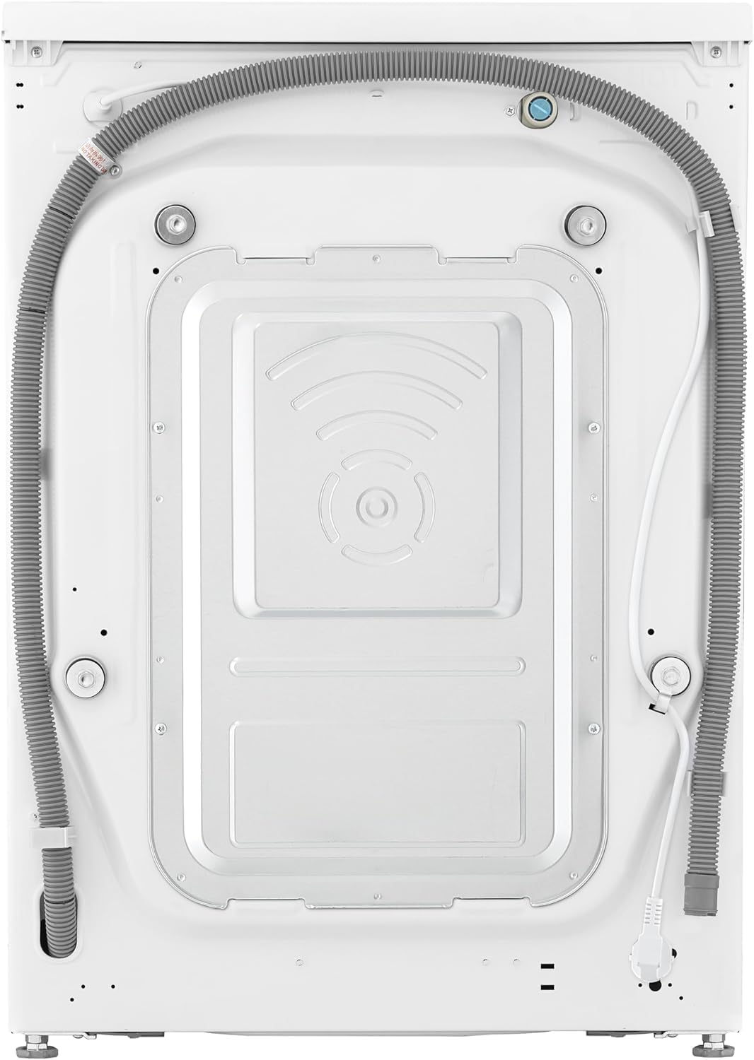 LG W4WR7096YB, Klasse D, Frontlader-Waschtrockner 9 - 6 kg, 62 x 60 x 85 cm, Wi-Fi, AI Direct Drive, Tiefenreinigung mit Dampf, TurboWash 360, Große Kapazität, Außentür aus gehärtetem Glas, Weiß
