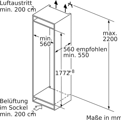Bosch KGN36NWEA Serie 2 Kühl-Gefrier-Kombination, 186 x 60 cm, 215 L Kühlen & 87 L Gefrieren, NoFrost nie wieder abtauen, LED-Beleuchtung gleichmäßige Ausleuchtung