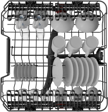 Bauknecht BCIO 3T341 PLET Vollintegrierbarer Geschirrspüler 60 cm /Edelstahl/14 Maßgedecke/10 Standardprogramme und 1 Sensorprogramm/PowerClean/ActiveDry/Besteckschublade/Vollwasserschutz