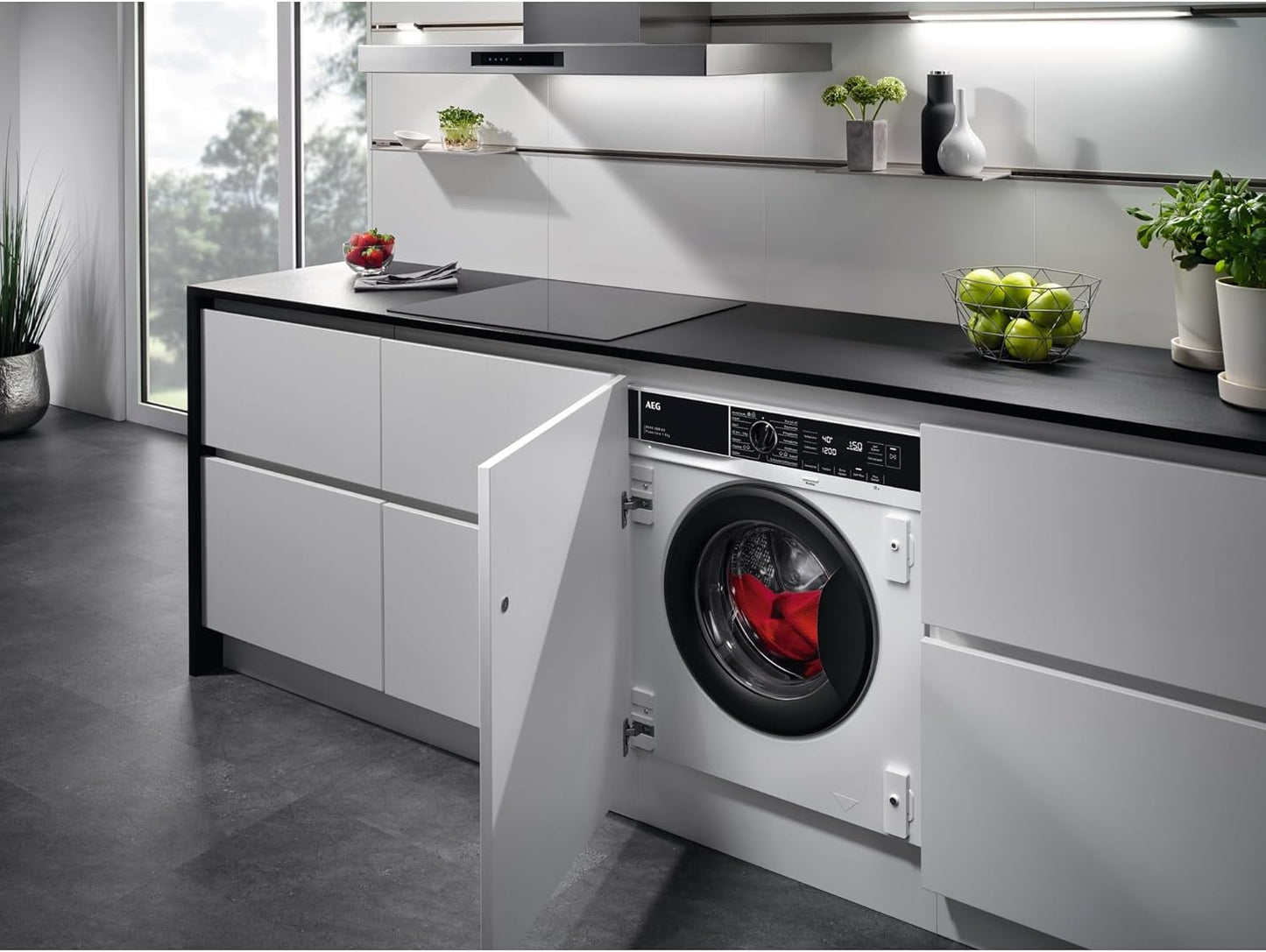 AEG L7WBA60680 Waschtrockner / DualSense - schonende Pflege / 8 kg Waschen / 5 kg Trocknen / D / energiesparend / Mengenautomatik / Nachlegefunktion / ProSteam - Auffrischfunktion / 1600 U/min Weiß