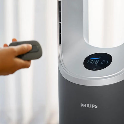 Philips Air Performer 2-in-1: Luftreiniger und Kühlgebläse - Reinigt 70 m², Entfernt 99,97% der Allergene und Schadstoffe. HEPA-Filter, Intelligente Sensoren, Alexa, App. (AMF765/10)