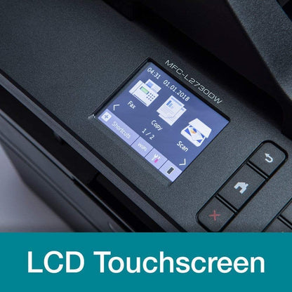 Brother MFC-L2835DW | 4-in-1-Multifunktionsdrucker (Drucken/Scan/Kopieren/Faxen) Laserdrucker Monochrom – WLAN & Ethernet – Dokumentenzuführung (ADF) für 50 Blatt – Druckgeschwindigkeit von 32 Seiten