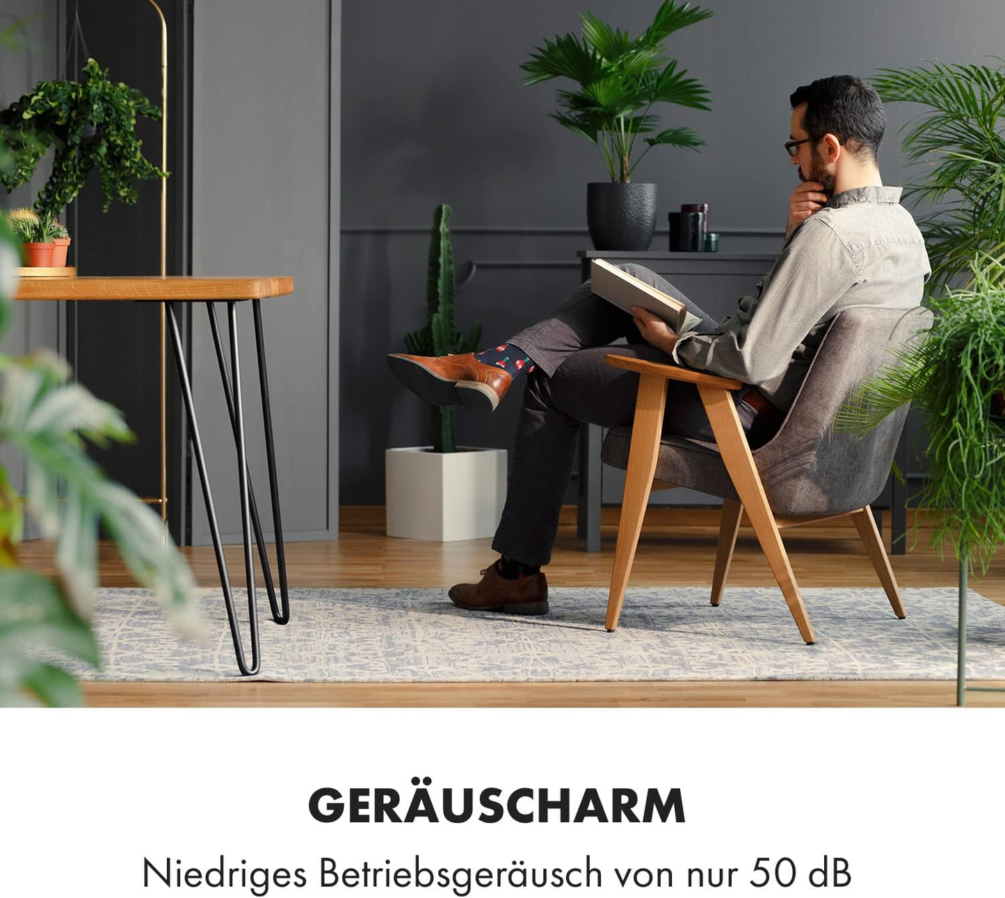 Klarstein Klimaanlage, 4-in-1 Klimagerät, Entfeuchter, Ventilator & Nachtmodus, Mobile Klimaanlage mit Abluftschlauch, App-Steuerung, Air Conditioner für Räume bis 44 m², 9000 BTU, Weiß