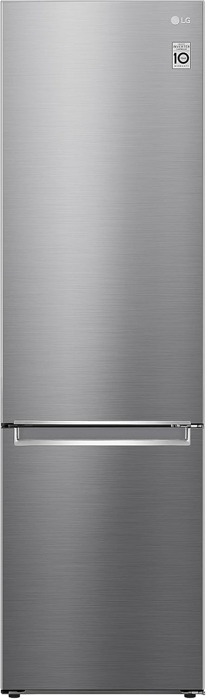 LG GBV22NCCEP Kühl-/Gefrierkombination – Smart Inverter Compressor, Total No Frost, Modern Flat Door Design, Matt Schwarz Metallic, Energieeffizienz A