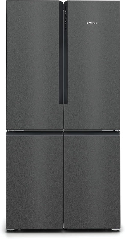 SIEMENS KF96NVPEA iQ300 Multi-Door-Kühlschrank, 183 x 91 cm, 405 L Kühlen & 200 L Gefrieren, hyperFresh längere Frische, noFrost nie wieder abtauen, superCooling schnellere Kühlung